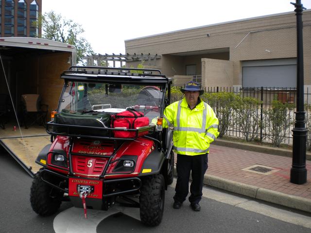 President Andy Williams mans the ATV at last years Bay Days